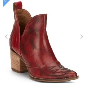 Nocona Red Ankle Boots